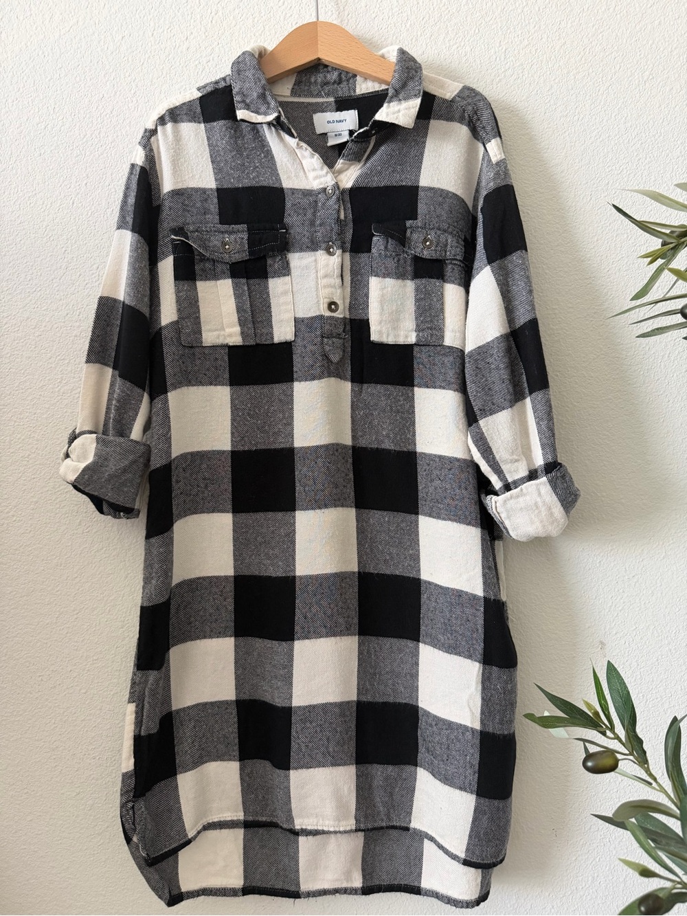 GAP Girls Black & White Buffalo Plaid and Red & Black Buffalo Plaid Top Duo - Picture 7 of 7